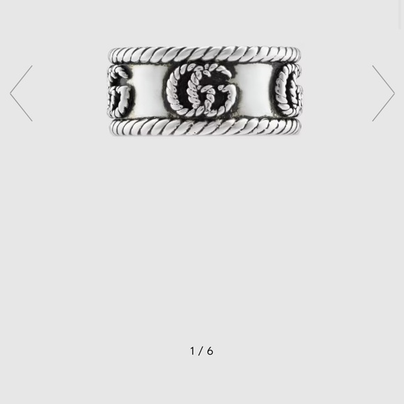 Gucci double R ring, size 16. Fairly worn - Picture 2 of 6